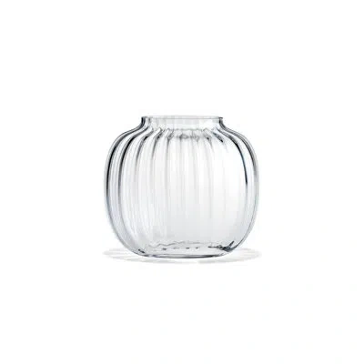 Holmegaard Primula Handmade Glass Table Vase In Clear