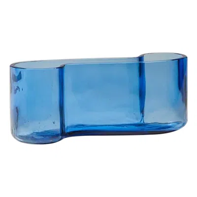 Pre-owned Holmegaard Sapphire Blue Glass Vessel By Monica Bratt For , C1960s