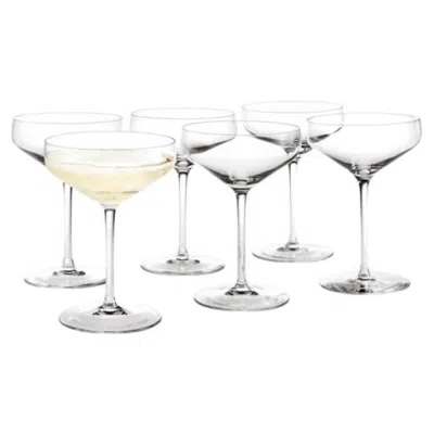 Pre-owned Holmegaard Set Of Six  'perfection' Cocktail Glasses In Gray