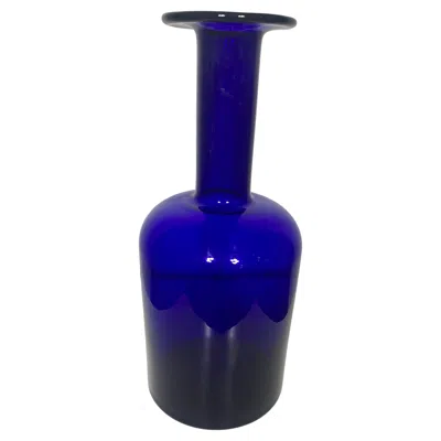 Pre-owned Holmegaard Stunning Large Cobalt Blue Vase By Otto Brauer,  / Denmark