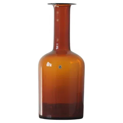 Pre-owned Holmegaard Vase By Otto Brauer For , 1960s In Brown