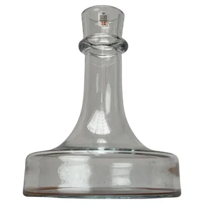 Pre-owned Holmegaard Vintage Danish Carafe In Glass From , 1970s In Transparent