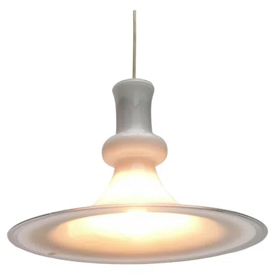 Pre-owned Holmegaard Vintage Danish Etude Glass Pendant Lamp Michael Bang Royal Copenhagen  In Sand