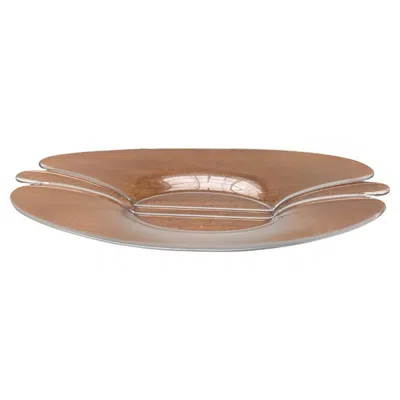 Pre-owned Holmegaard Vintage Danish Glass Bowl By , Mid-century Modern, 1970s In Brown