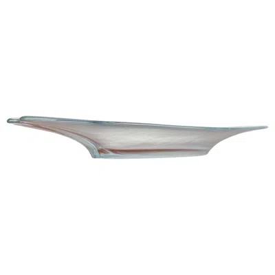 Pre-owned Holmegaard Vintage Danish Glass Bowl By , Mid-century Modern, 1970s In Gray