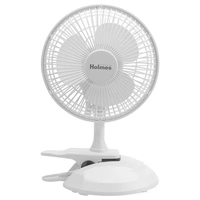 Holmes 6 Inch Clip/table Personal Fan In White 6 Inch Clip/table Personal Fan In White