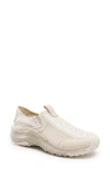 Holo Footwear Athena Moc Canvas Slip-on Shoe In Whisper White Print
