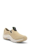 Holo Footwear Athena Moc Canvas Slip-on Shoe In Khaki