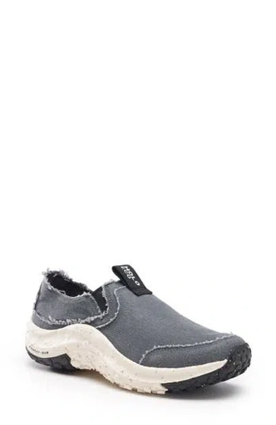 Holo Footwear Athena Moc Slip-on Shoe In Charcoal