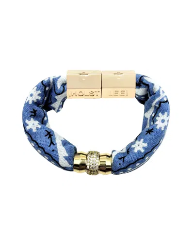 Holst + Lee Bandana Bracelet In Blue