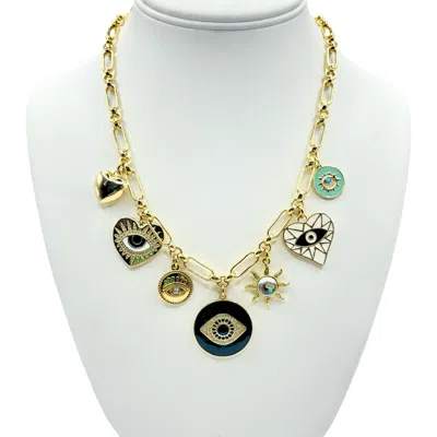 Holst + Lee Holst+lee Charm Necklace In Brown