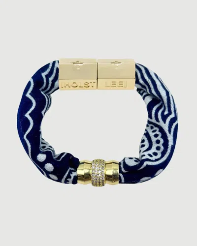 Holst + Lee Cooler Weather Bandana Bracelet - Navy In Blue