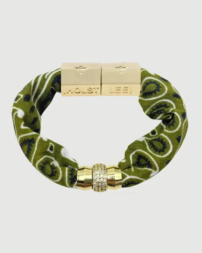 Holst + Lee Cooler Weather Bandana Bracelet - Olive In Green