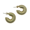 Holst + Lee Holst+lee Everyday Hoop Earring In Brown