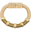 Holst + Lee Holst+lee Evil Eye Colorblock Bracelet In Gold