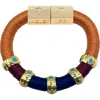 Holst + Lee Holst+lee Evil Eye Colorblock Bracelet In Multi