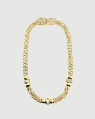 Holst + Lee Fancy Mesh Necklace In Gold