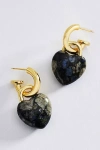 Holst + Lee Heart Locket Earrings In Orange