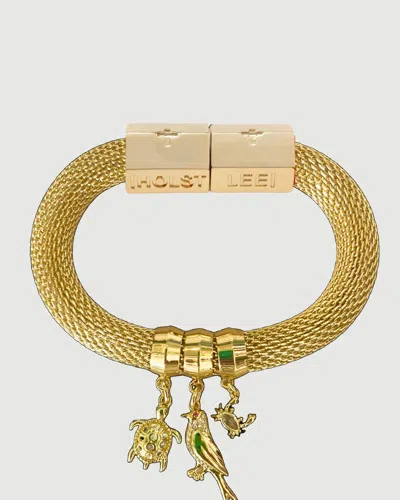 Holst + Lee Mesh Charm Bracelet - Animal Kingdom In Gold
