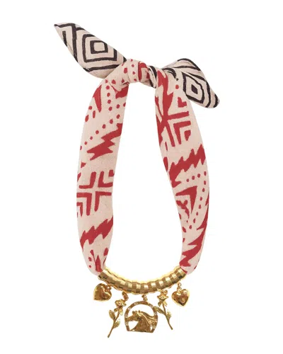Holst + Lee Scarf Necklace Red