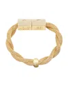Holst + Lee Twisted Mesh Bracelet Gold In Gold