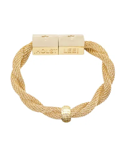 Holst + Lee Twisted Mesh Bracelet Gold