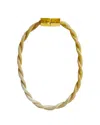 Holst + Lee Twisted Mesh Necklace Gold In Gold