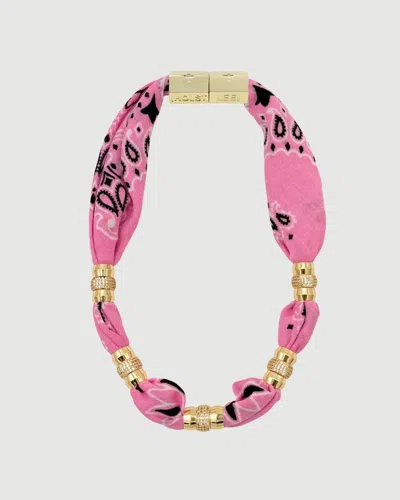 Holst + Lee Warm Weather Bandana Necklace - Pink