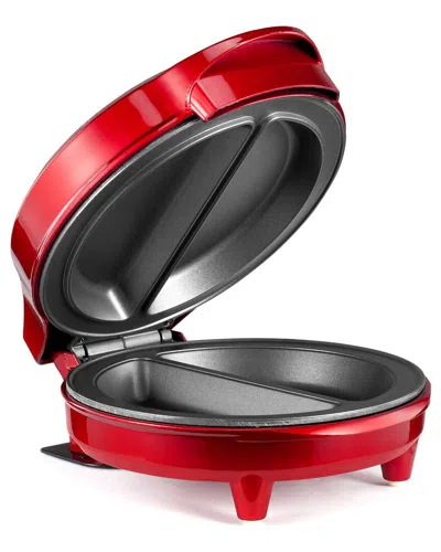 Holstein Housewares 2-section Omelet Maker In Red Metallic