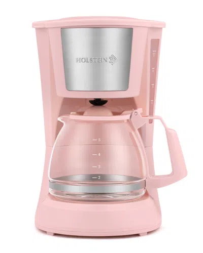 Holstein Housewares 5-cup Coffee Maker In Pink