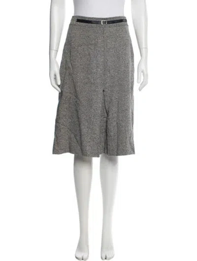 Pre-owned Holt Renfrew Vintage Knee-length Skirt In White