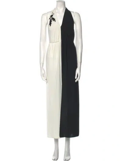 Pre-owned Holt Renfrew Vintage Long Dress In Black