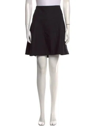 Pre-owned Holt Renfrew Wool Mini Skirt In Black