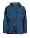 Holubar Man Coat Blue Size 4 Cotton, Polyurethane