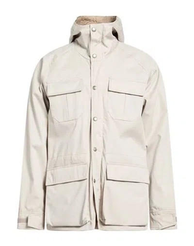 Holubar Man Overcoat & Trench Coat Light Grey Size 4 Cotton, Polyurethane In Multi