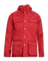 Holubar Man Overcoat & Trench Coat Red Size 4 Cotton, Polyurethane In Red