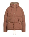 Holubar Man Down Jacket Brown Size L Cotton, Nylon