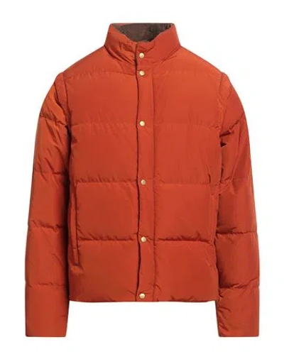 Holubar Man Puffer Rust Size 5 Cotton, Polyurethane In Red