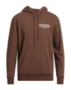 Holubar Man Sweatshirt Brown Size Xxl Cotton