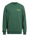 Holubar Man Sweatshirt Green Size Xxl Cotton In Green