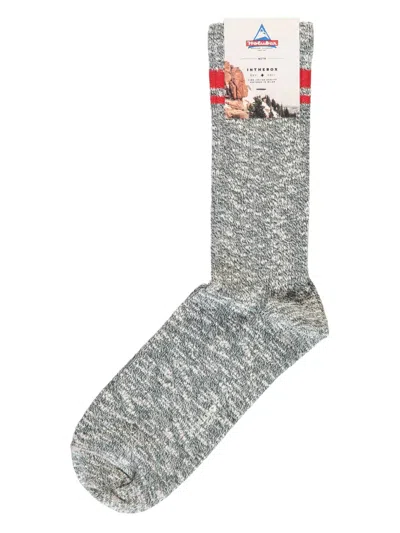 Holubar Marl-knit Socks In Gray