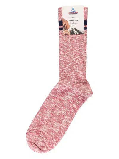 Holubar Marl-knit Socks In Pink