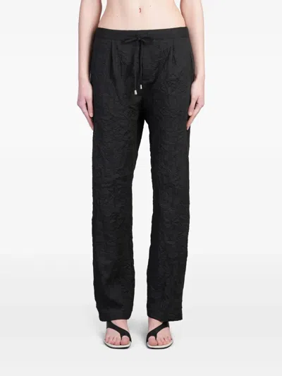 Holy Caftan Pablo Pants In Black Cotton