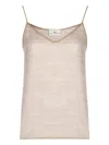 Holy Caftan V-neck Top In Gold