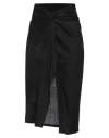 Holy Caftan Woman Midi Skirt Black Size 6 Linen