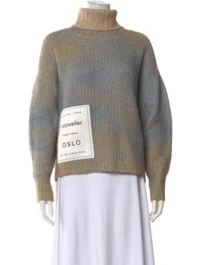 Pre-owned Holzweiler Alpaca Printed Sweater In Yellow