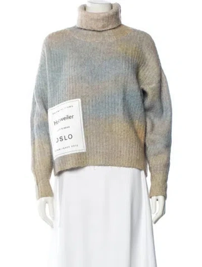 Pre-owned Holzweiler Alpaca Tie-dye Print Sweater In Multi