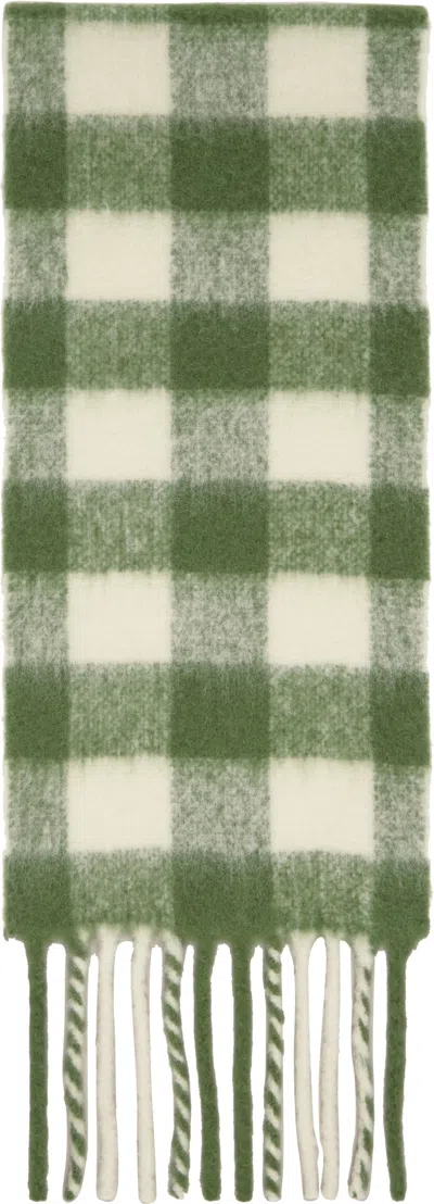 Holzweiler Aster Check Scarf In Green