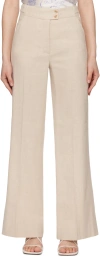 Holzweiler Beige Ella Trousers In 1001 Ecru