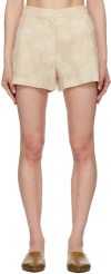 Holzweiler Beige Fusan Shorts In 1005 Ecru Mix